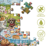 Picnic PupsJigsaw Puzzle 1000 Pieces