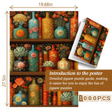 Puzzle Bibliothèque Blooming 1000 Pièces