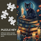 Mystic Cat And Magic Books Jigsaw Puzzle 1000 Pieces