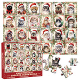 Christmas Cat Jigsaw Puzzles 1000 Pieces