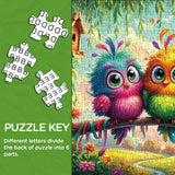 Puzzle con rami di uccelli, 1000 pezzi