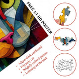 Puzzle geometrico del gattino 1000 pezzi