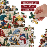 Winter Gnomes Gathering Jigsaw Puzzle 1000 Pieces