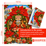 Christmas Cardinals Jigsaw Puzzle 1000 Pieces
