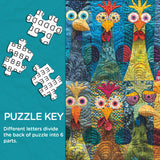 Patchwork Chick Jigsaw Puzzle 1000 Piece