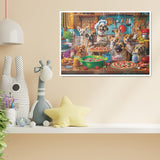 Doggie Pizza Paradise Jigsaw Puzzle 1000 Pieces