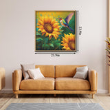 Sunflower Hummingbird Jigsaw Puzzle 1000 Pieces