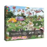 Park Pooping Cat Jigsaw Puzzle 1000 Pieces