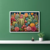 Embroidery Cactus Jigsaw Puzzle 1000 Pieces