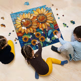 Blooming Sunflowers Jigsaw Puzzle 1000 Pieces