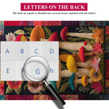 Puzzle Champignon Quilt 1000 pièces