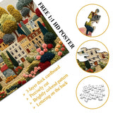 Puzzle de village de broderie 1000 pièces