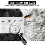 Puzzle en Bois Hibou Yin Yang 1000 Pièces