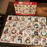 Christmas Cat Jigsaw Puzzles 1000 Pieces