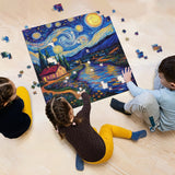 Starry Night Town Jigsaw Puzzle 1000 Pieces