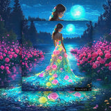 Casse-tête Lady Rose au Clair de Lune 1000 Pièces
