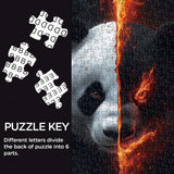 Puzzle Panda del Regno del Fuoco da 1000 pezzi