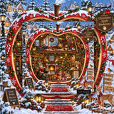 Weihnachten Apple Buchhandlung Puzzle 1000 Stück