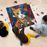 Patchwork Cat Jigsaw Puzzles 1000 Pieces