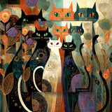 Puzzle di Gatti Colorati 1000 Pezzi