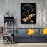 Black Gold Rose Jigsaw Puzzles 1000 Pieces