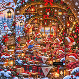 Christmas Mice Bakery Jigsaw Puzzle 1000 Pieces