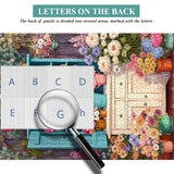 Puzzle ritmico con armadietto floreale, 1000 pezzi