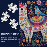 Llama in Bloom Jigsaw Puzzle 1000 Pieces