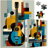 Modern Art Guitar Jigsaw Puzzle 1000 Pieces