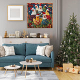 Cute Christmas Chickens Jigsaw Puzzle 1000 Piece