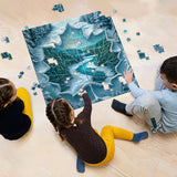 Winter Leaf River Jigsaw Puzzle 1000 Piece