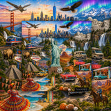 America Landmarks Journey Jigsaw Puzzle 1000 Pieces