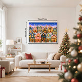 Quilted Christmas Town Jigsaw Puzzle 1000 Pieces