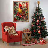 Christmas Cardinal Jigsaw Puzzle 1000 Piece