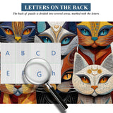 Abstraktes Katzenpuzzle 1000 Teile