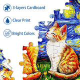 Kittens Under Stars Jigsaw Puzzle 1000 Pieces