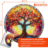 Round Tree of Life Jigsaw Puzzle 1000 Pieces