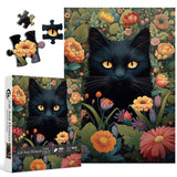 Cat and Flower Jigsaw Puzzle 1000 Pieces