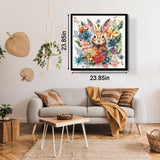 Bunny Among Blooms Jigsaw Puzzle 1000 Pieces