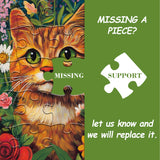 Garden Cat Jigsaw Puzzles 1000 Pieces