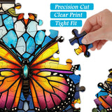 Stained Glass Butterfly Jigsaw Puzzle 1000 Pieces