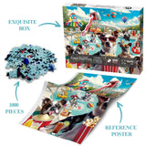 Pooch Pool Party Jigsaw Puzzle 1000 Pieces