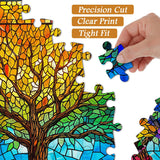 Stained Glass Tree of Life Jigsaw Puzzle 1000 Pieces