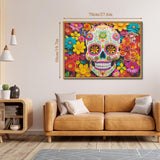 Floral Skull Jigsaw Puzzle 1000 Pieces