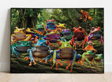 Colorful Frog Jigsaw Puzzle 1000 Pieces