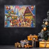 Happy Christmas Street Jigsaw Puzzle 1000 Pieces