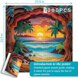 Beach Sunset Jigsaw Puzzle 1000 Pieces