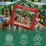 Animal Christmas Party Jigsaw Puzzle 1000 Pieces