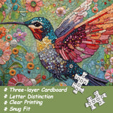 Flower & Hummingbird Jigsaw Puzzle 1000 Pieces