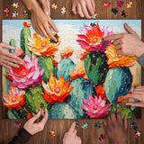 Cactus Flower Jigsaw Puzzle 1000 Pieces